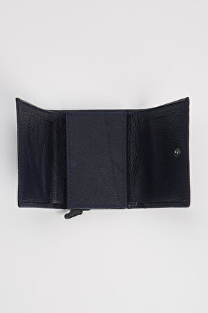 Hakiki Deri Erkek Lacivert Cüzdan