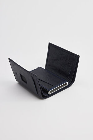 Hakiki Deri Erkek Lacivert Cüzdan