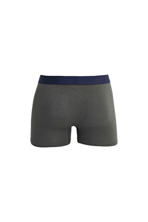 Erkek 3'lü Pamuk Likralı Esnek Kumaş Boxer