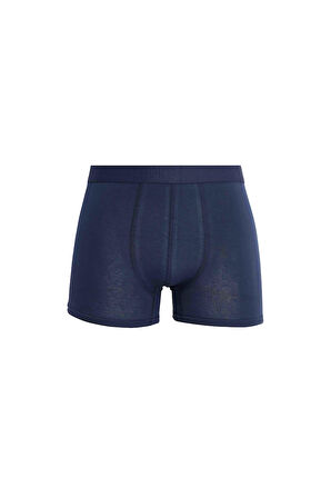 Erkek 3'lü Pamuk Likralı Esnek Kumaş Boxer