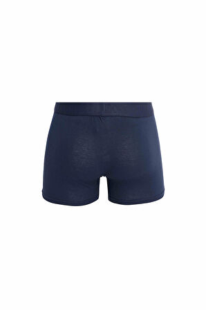 Erkek 3'lü Pamuk Likralı Esnek Kumaş Boxer