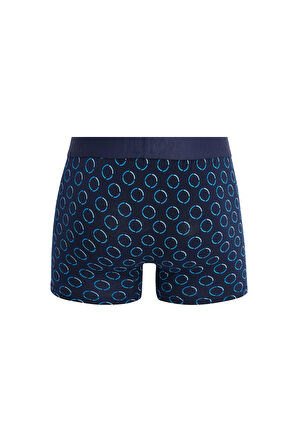 Erkek 3'lü Pamuk Likralı Esnek Kumaş Boxer