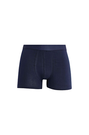 Erkek 3'lü Pamuk Likralı Esnek Kumaş Boxer