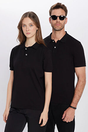 Erkek Slim Fit Dar Kesim Pamuklu Yumuşak Dokulu Serin Tutan Kumaş Düz Pike Polo Yaka Tişört