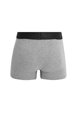 Erkek 3'lü Pamuk Likralı Esnek Kumaş Boxer