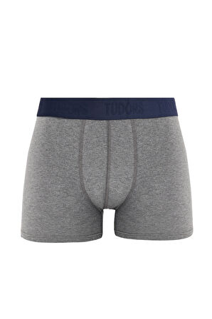 Erkek 3'lü Pamuk Likralı Esnek Kumaş Boxer