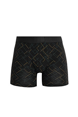 Erkek 3'lü Pamuk Likralı Esnek Kumaş Boxer