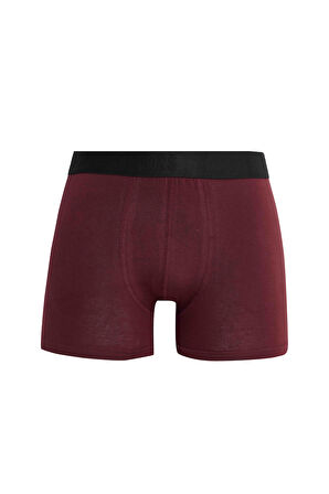 Erkek 3'lü Pamuk Likralı Esnek Kumaş Boxer