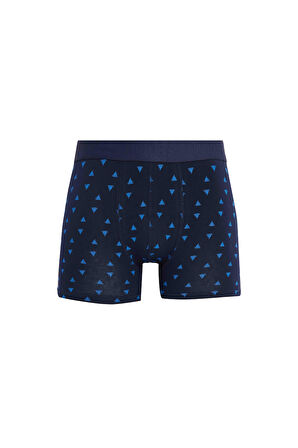 Erkek 2'li Pamuk Likralı Esnek Kumaş Boxer