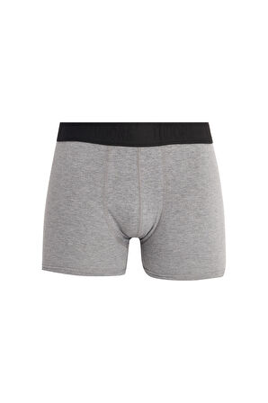 Erkek 2'li Pamuk Likralı Esnek Kumaş Boxer