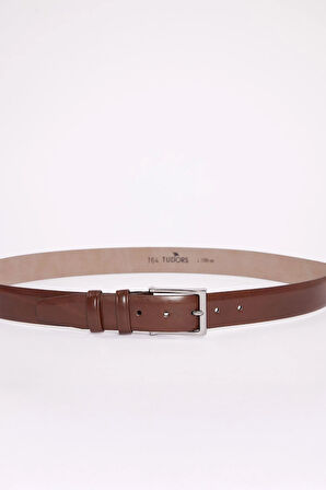 Erkek 2'li Set 3,5 Cm Klasik 4 Cm Spor Kahverengi Kemer