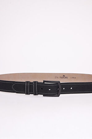 Erkek 2'li Set 3,5 Cm Kahverengi Vegan Deri 4 Cm Spor Siyah Kemer