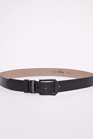 Erkek 2'li Set 4 Cm Spor Siyah Kemer