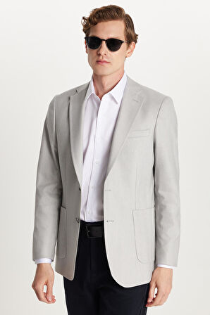 Erkek Regular Fit Chino Esnek Yandan Cepli Önü Fermuarlı Pamuklu Dokulu Siyah Pantolon