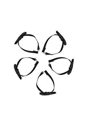 5'li Paket Armürlü Siyah Erkek Papyon