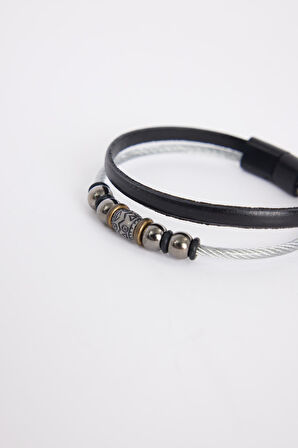 Erkek Hakiki Deri Bileklik