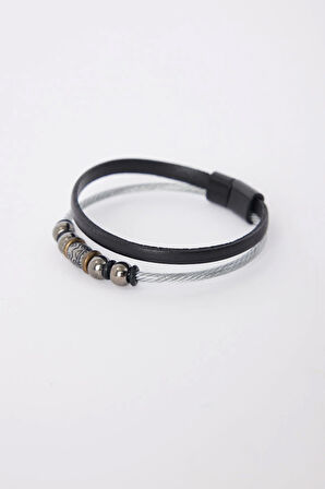 Erkek Hakiki Deri Bileklik