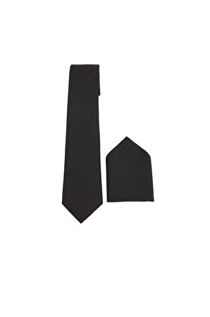 Desenli Klasik Cep Mendilli Erkek Kravat