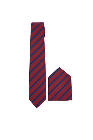 Desenli Klasik Cep Mendilli Erkek Kravat