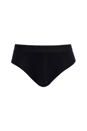 Erkek 2'li Paket Likralı Bambu Siyah Slip Külot