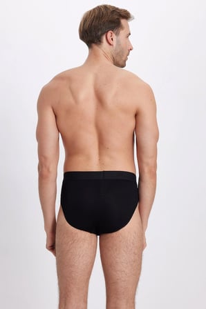 Erkek 2'li Paket Likralı Bambu Siyah Slip Külot