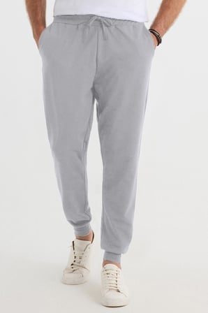 Erkek 3'lü Paket Siyah-Gri-Haki Regular Fit Beli Bağcıklı Jogger Cepli Lastikli Paça Eşofman Altı