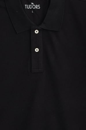 Erkek Slim Fit Dar Kesim Premium Seri %100 Pamuk Yumuşak Dokulu Merserize Siyah Polo Yaka Tişört