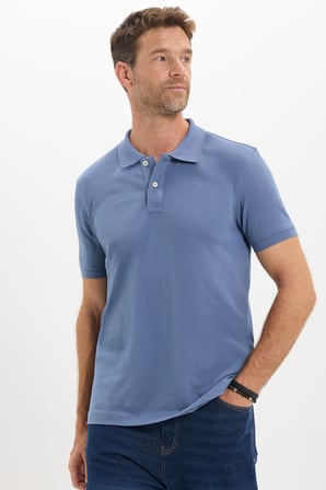 Erkek Slim Fit Dar Kesim Premium Seri %100 Pamuk Yumuşak Dokulu Merserize Lacivert Polo Yaka Tişört