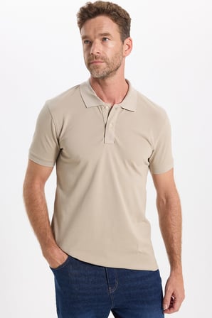 Erkek Slim Fit Dar Kesim Premium Seri %100 Pamuk Yumuşak Dokulu Merserize Taş Polo Yaka Tişört