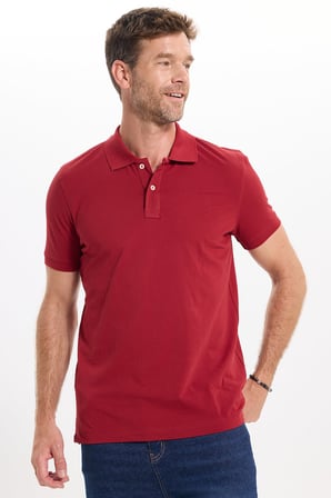 Erkek Slim Fit Dar Kesim Premium Seri %100 Pamuk Yumuşak Dokulu Merserize Bordo Polo Yaka Tişört