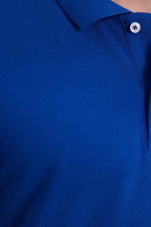 Erkek Slim Fit Dar Kesim %100 Pamuk Kısa Kollu Polo Yaka Lacivert Tişört
