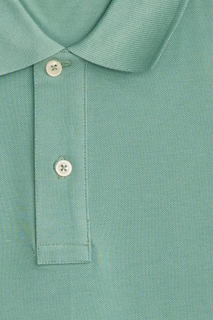 Erkek Slim Fit Dar Kesim Premium Seri %100 Pamuk Yumuşak Dokulu Merserize Yeşil Polo Yaka Tişört 
