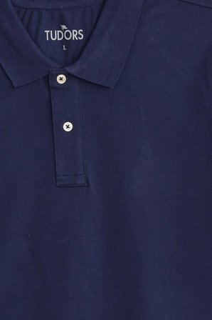 Erkek Slim Fit Dar Kesim Premium Seri %100 Pamuk Yumuşak Dokulu Merserize Lacivert Polo Yaka Tişört 