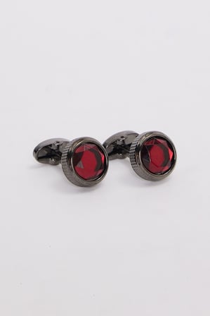Erkek Oval Bordo Kol Düğmesi