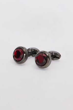 Erkek Oval Bordo Kol Düğmesi