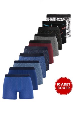 Erkek 10'lu Likralı Pamuklu Esnek Kumaş Premium Seri Boxer