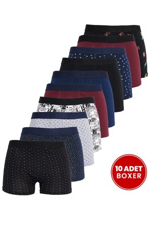 Erkek 10'lu Likralı Pamuklu Esnek Kumaş Premium Seri Boxer