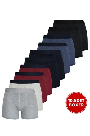 Erkek 10'lu Likralı Pamuklu Esnek Kumaş Premium Seri Boxer