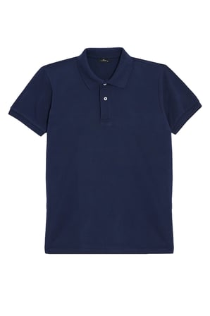 Erkek 5'li Paket Siyah-Gri-Lacivert-Mavi-Bordo Slim Fit Dar Kesim Pamuklu Düz Pike Polo Yaka Tişört