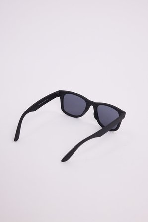 Unisex Siyah Oval Çerçeveli  Uv 400 Korumalı Güneş Gözlüğü