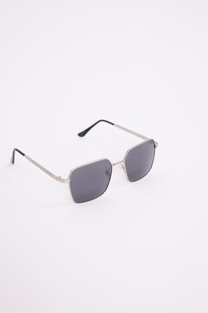 Unisex İnce Metal Çerçeve Füme Camlı UV 400 Korumalı Güneş Gözlüğü