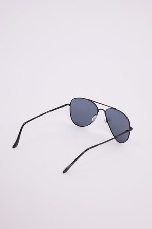 Unisex Oval Damla Model Siyah Çerçeveli Uv 400 Korumalı Güneş Gözlüğü