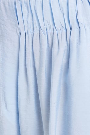 Kadın Relax Fit Rahat Kesim Viskon Kumaş Bol Paça Mavi Pantolon