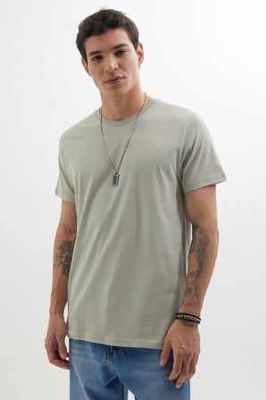 Unisex 5'li Paket Siyah-Gri-Lacivert-Beyaz-Yeşil Slim Fit Dar Kesim %100 Pamuk Bisiklet Yaka Tişört