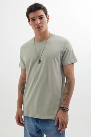 Unisex 5'li Paket Siyah-Gri-Lacivert-Beyaz-Yeşil Slim Fit Dar Kesim %100 Pamuk Bisiklet Yaka Tişört
