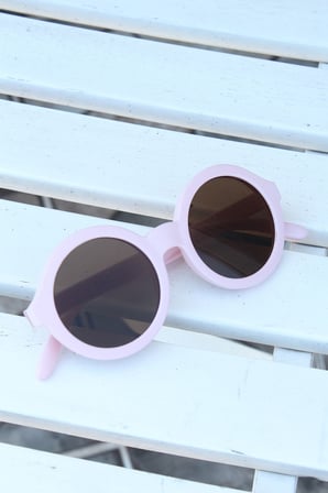 Evimdeyokyok Çocuk Güneş Gözlüğü Pembe Yuvarlak Asetat