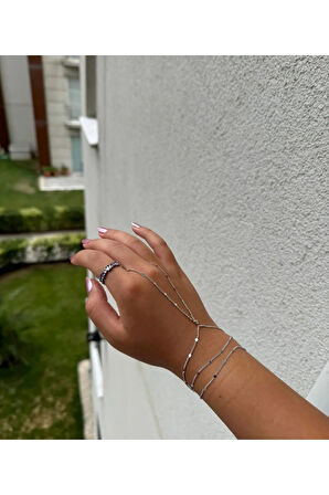 GÜMÜŞ RENK PULLU ZİNCİR ŞAHMERAN