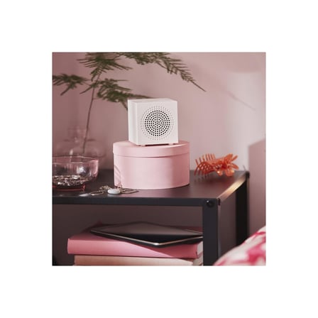 Taşınabilir Bluetooth Hoparlör, Beyaz, 7x7 cm