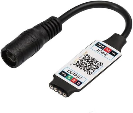 Rgb Şerit Led Kontrol Cihazları - Bluetooth, Sese ve Müziğe Duyarlı, 24 Tuşlu - 6 Amper, 10 Metreye kadar Rgb Şerit led Çalıştırır (1, Bluetooth Kontrol Cihazı)