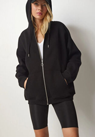 W0008672 BSM Oversize Kapşonlu Hırka 